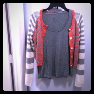 Short waisted cover sweater